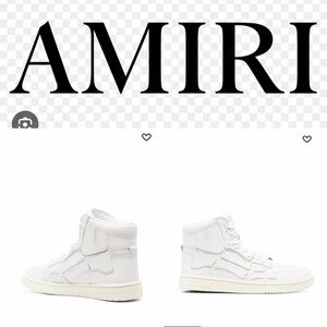 AMIRI  White High-Top Sneakers